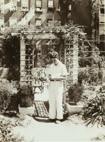 “Irving Sheeter and the boat he made in the workshop.”
Records of the National Council of Jewish Women, New York Section